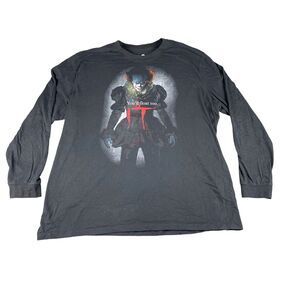 Pennywise IT Clown Shirt 2XL Stephen King Promo You'll Float Too Long Sleeve HTF